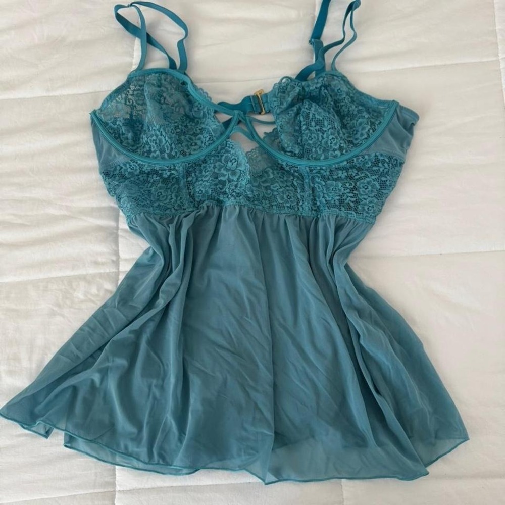 Plus size Sexy Babydoll Lace Slip Lingerie Dress